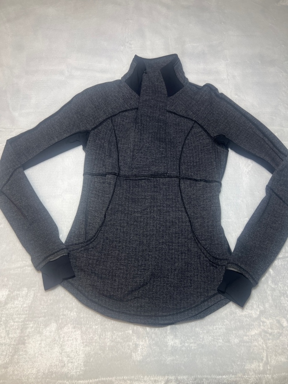 lululemon athletica Heathered Charcoal Quarter-Zip Pullover